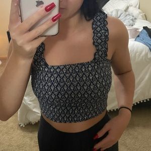 Hollister Crop Rouched Tank